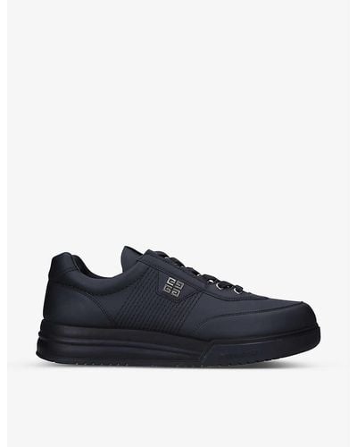 Givenchy G4 Brand-plaque Leather Low-top Trainers - Black