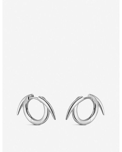 Shaun Leane Thorn Hoop Sterling Silver Earrings - Natural