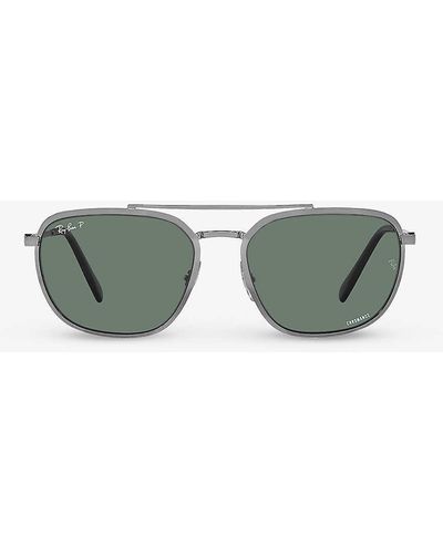 Ray-Ban Rb3708 Chromance Gunmetal Sunglasses - Green