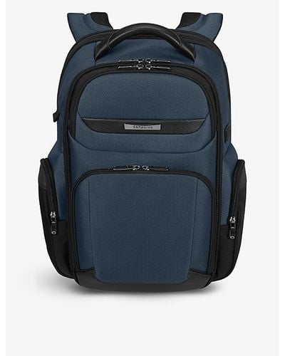 Samsonite Pro-dlx 6 Logo-embellished Woven Backpack - Blue