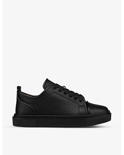 Christian Louboutin Adolon Junior Vegan Leather Low-top Sneakers - Black