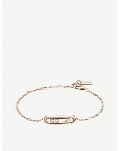 Messika Baby Move 18ct Rose-gold And Diamond Bracelet - Natural