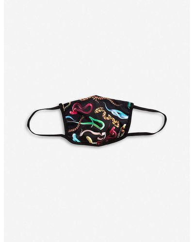 Seletti Toiletpaper Snakes Microfibre Face Covering - Multicolour