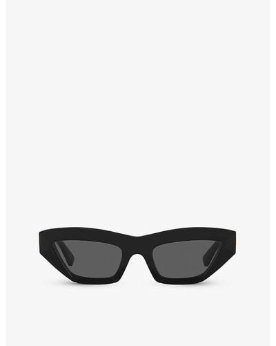 Bottega Veneta Bv1219s Cat-eye Acetate Sunglasses - White