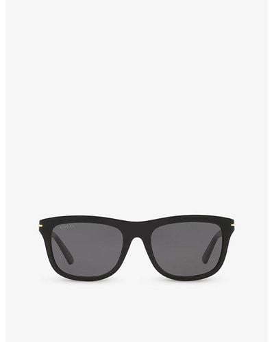 Gucci GG1444S Linea Lettering Sunglasses - Black