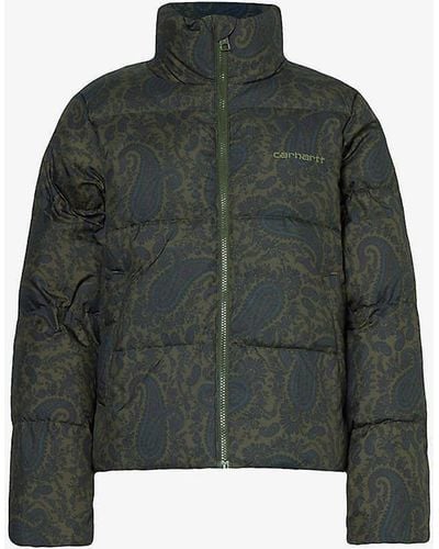Carhartt Springfield Brand-embroidered Boxy-fit Recycled-polyester Jacket - Green