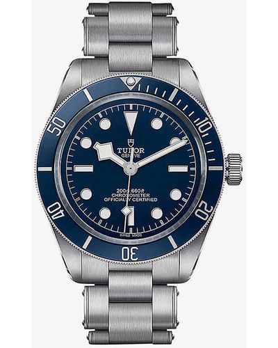 Tudor M79030b-0001 Black Bay Fifty-eight, Stainless-steel And Automatic Watch - Blue
