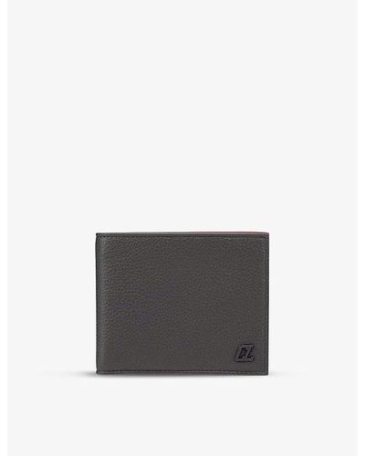 Christian Louboutin Coolcard Logo-plaque Leather Bifold Wallet - Gray
