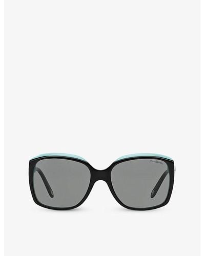 Tiffany & Co. Tf4076 Square-frame Acetate Sunglasses - Gray