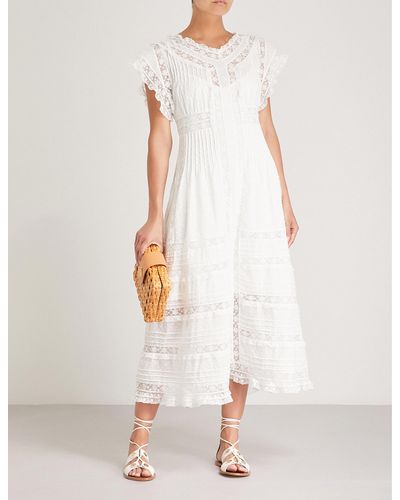 Zimmermann Iris Lace And Cotton Dress - White