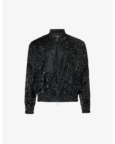 Emporio Armani Drawstring-hem Shell Jacket X - Black