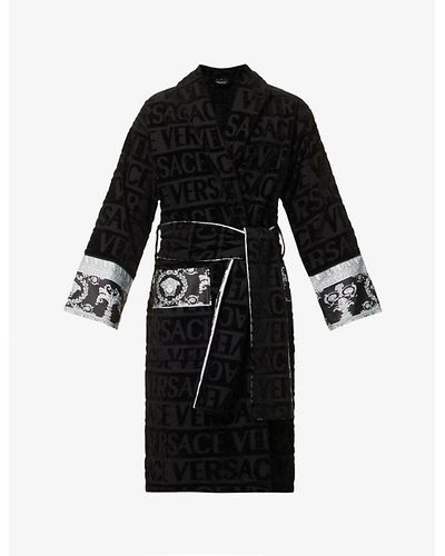 Black Robes and bathrobes for Men | Lyst