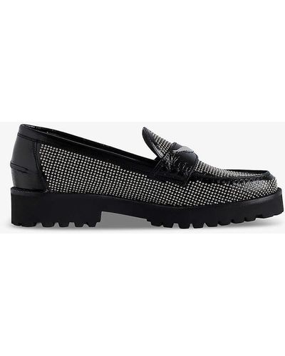 Zadig & Voltaire Joecassin Studded Leather Loafers - Black