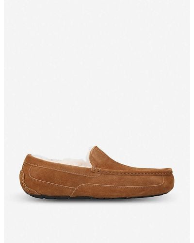 UGG Ascot Suede Loafers - Brown