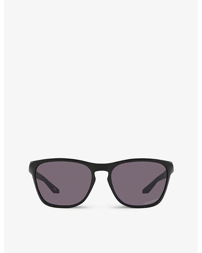 Oakley Oo9479 Manorburn Rectangle-frame Acetate Sunglasses - Black