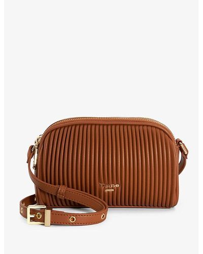 Dune Dinkydorchie Faux Leather Crossbody Bag in Metallic | Lyst