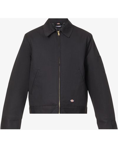 Dickies Eisenhower Relaxed-fit Woven Jacket - Black