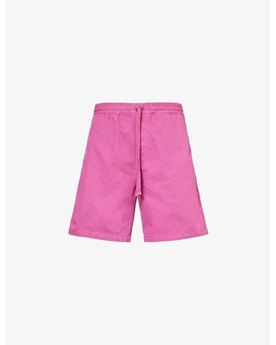 Carhartt Rainer Brand-patch Cotton Shorts - Pink
