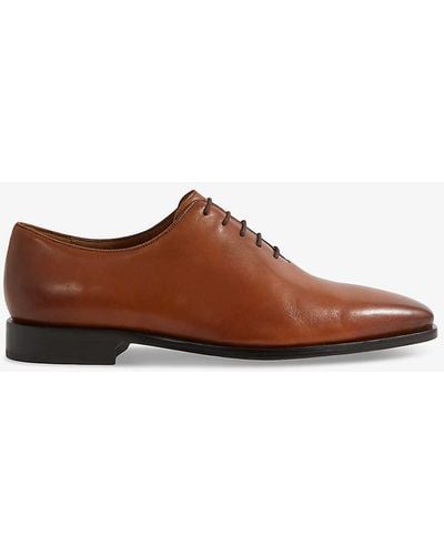 Reiss Mead Lace-up Formal Leather Shoes - Brown
