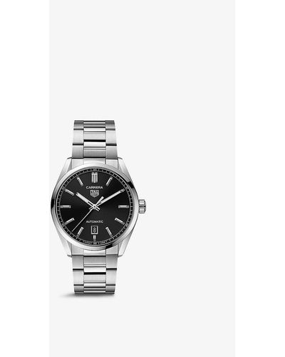 Tag Heuer Wbn2110.ba0639 Carrera Stainless-steel Automatic Watch - Black