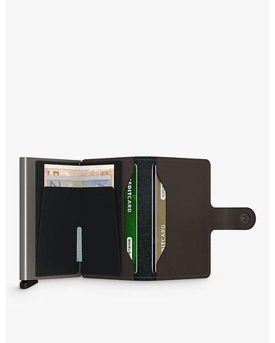 Secrid Miniwallet Leather Cardholder - Black