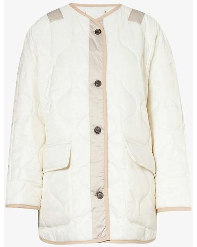 Frankie Shop Teddy Quilted-shell Jacket - White