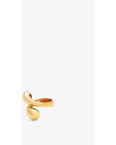 Missoma Savi Double-band Recycled 18ct Yellow--plated Vermeil Sterling-silver Ring - Metallic