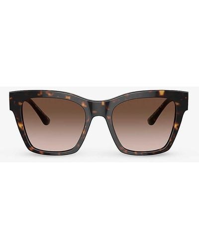 Dolce & Gabbana 0dg4384 Sqaure-frame Acetate Sunglasses - Black