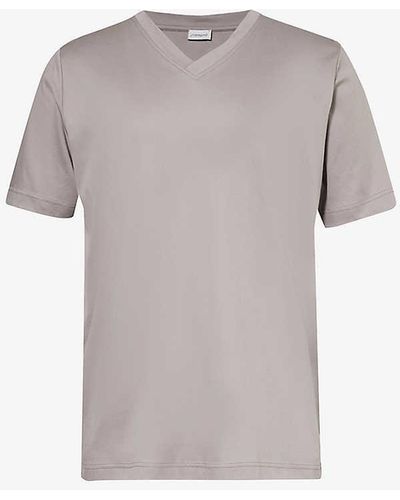 Zimmerli of Switzerland Relaxed-fit Cotton-jersey T-shirt - Grey