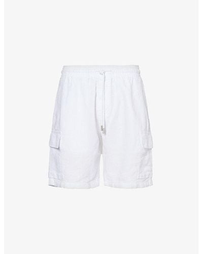 Vilebrequin Baie Drawstring-waist Linen Shorts - White