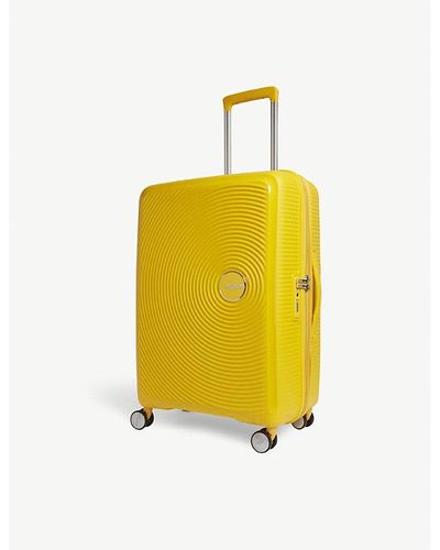 American Tourister Soundbox Expandable Four-wheel Suitcase 67cm - Yellow