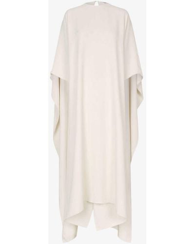 Lovechild 1979 Nila Round-neck Drape-sleeve Woven Maxi Dress - White
