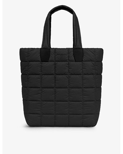 VEE COLLECTIVE Porter Quilted Recycled-nylon Tote Bag - Black