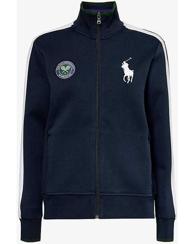 Polo Ralph Lauren X Wimbledon Cotton And Recycled-polyester Blend Jacket - Blue