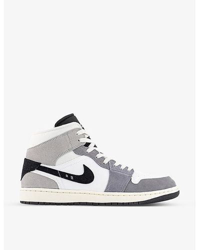 Nike Air 1 Mid Leather Mid-top Sneakers - White