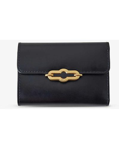 Mulberry Pimlico Branded Leather Wallet - Blue