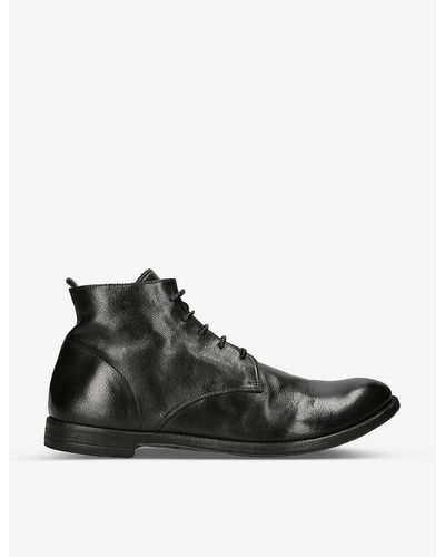 Officine Creative Arc Lace-up Leather Boots - Black