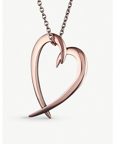 Shaun Leane Heart -vermeil Pendant Necklace - White
