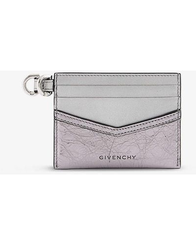Givenchy Voyou Leather Card Holder - White