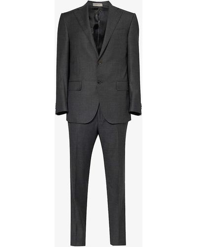Corneliani Regular-fit Single-breasted Wool Suit - Black