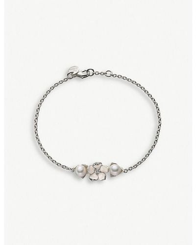 Shaun Leane Cherry Blossom Diamond And Pearl Bracelet - Multicolor