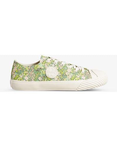 Ted Baker Tantan Cotton-canvas Trainers - Green
