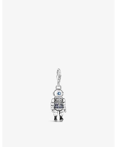 Thomas Sabo Diver Sterling-silver And Cubic Zirconia Pendant Charm - White