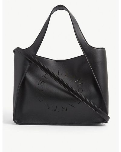 Stella McCartney Circle Faux Leather Cross-body Bag - Black