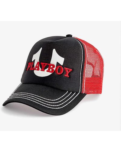True Religion X Playboy Brand-embroidered Mesh Trucker Cap