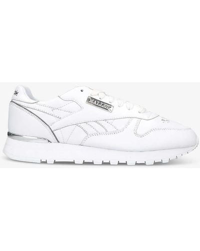 Mallet X Reebok Brand-patch Leather Low-top Trainers - White