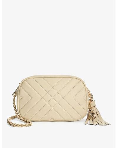 Dune Chancery Quilted Leather Cross-body Bag - Natural