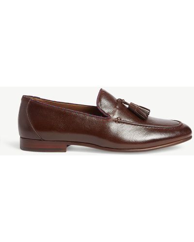 ALDO Wyanet Leather Loafers - Brown