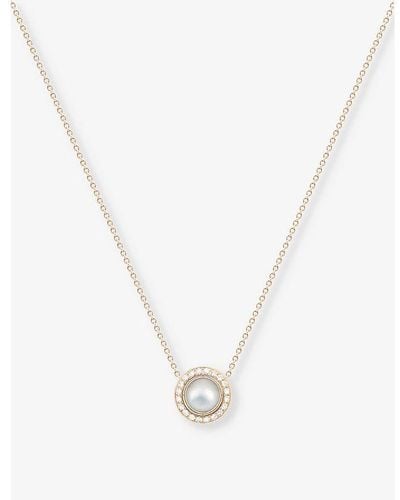 Piaget Possession 18ct Rose-gold, 0.28ct Brilliant-cut Diamond And 0.89ct Pearl Pendant Necklace - Metallic