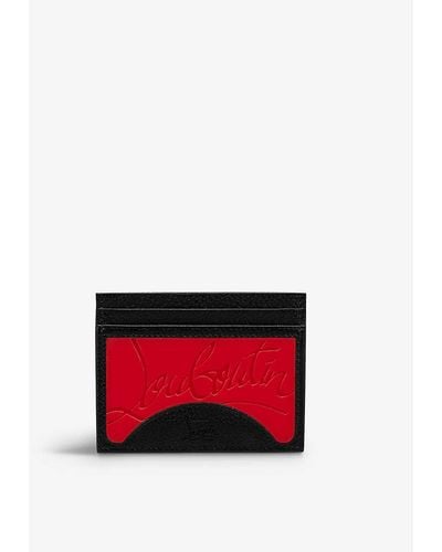 Christian Louboutin Kios Leather Cardholder - Red